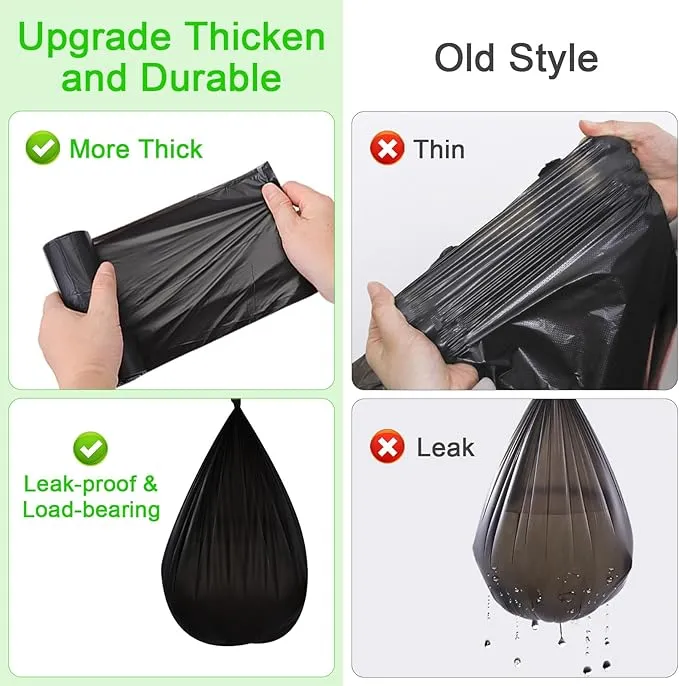 100 Count Biodegradable Portable Toilet Bags, 8 Gallon Capacity, 5 Rolls, 20 Bags Per Roll, Ideal for Camping, Hiking, Outdoor Use