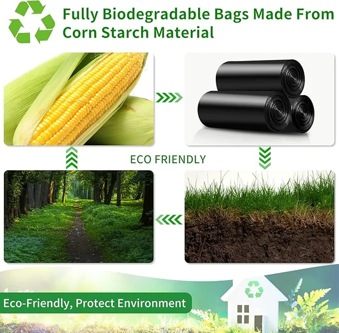 100 Portable Camping Toilet Bags,8 Gallon Super Thick Camping Toilet Bags Biodegradable Porta Potty Bags Leak-Proof Trash Bags for Adults Outdoor Boating Travel