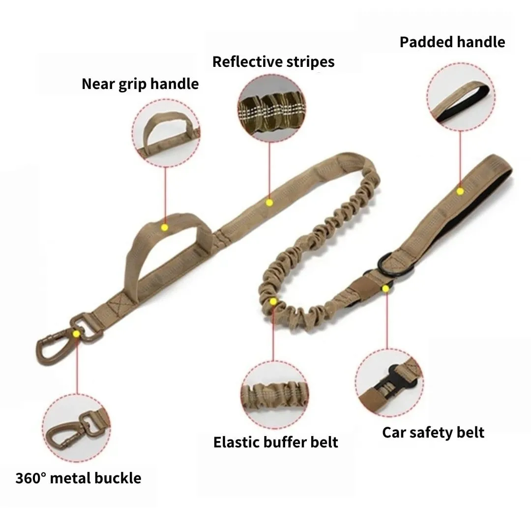 1000D Multifunctional Reflective Bungee Leash