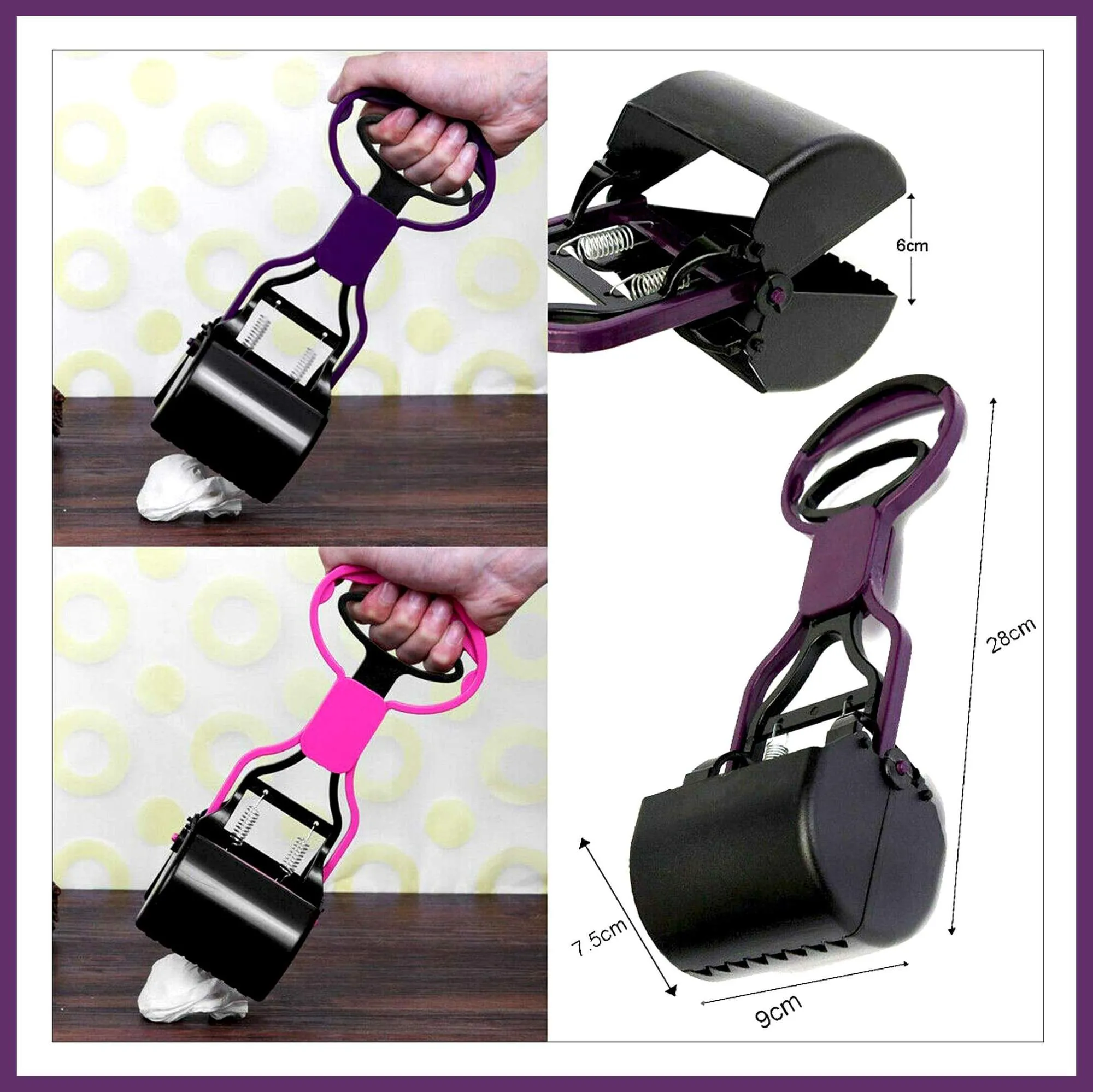 11" Handle Dog Pooper Scooper