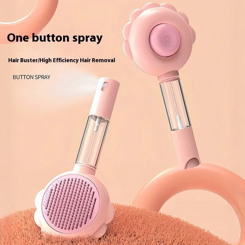 2-in-1 Shedding Spray Brush: Pamper Pets & Reduce Fur (Cats & Dogs)