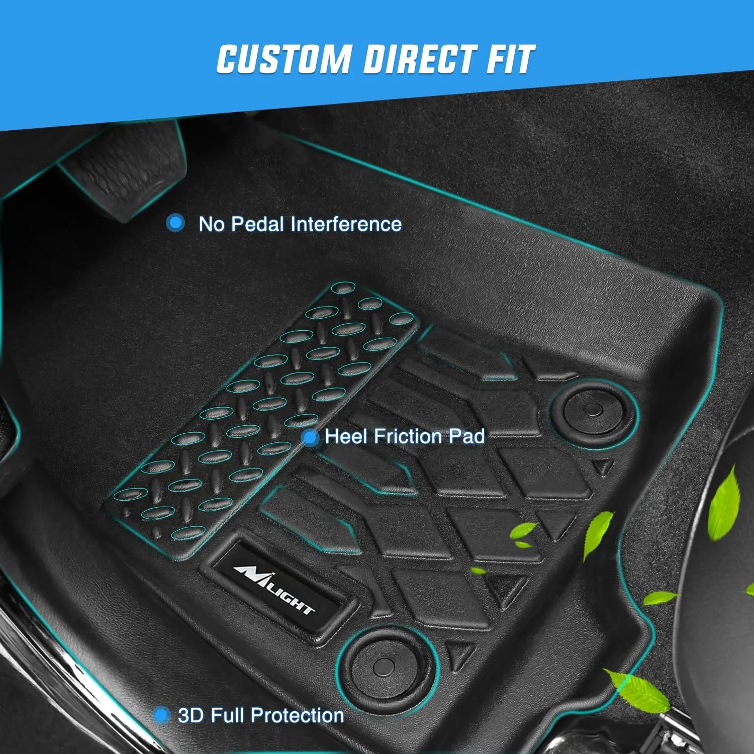 2017-2020 Ford Fusion Lincoln MKZ TPE Floor Mats