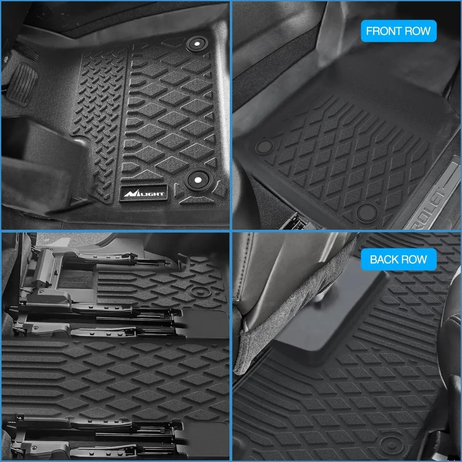 2018-2025 Chevy Traverse Bucket Seats TPE Floor Mats