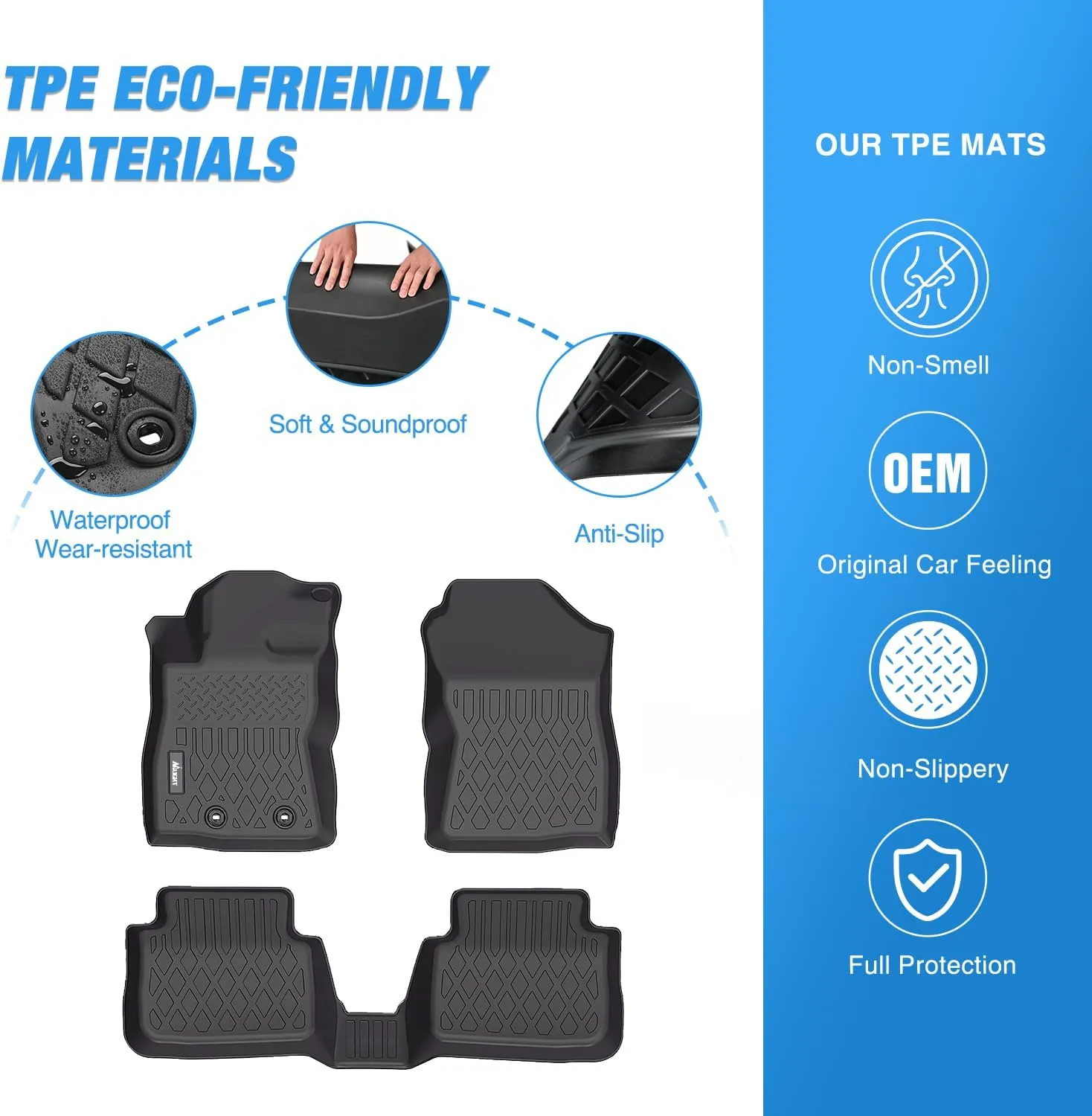 2024 2025 Subaru Crosstrek Impreza TPE Floor Mats