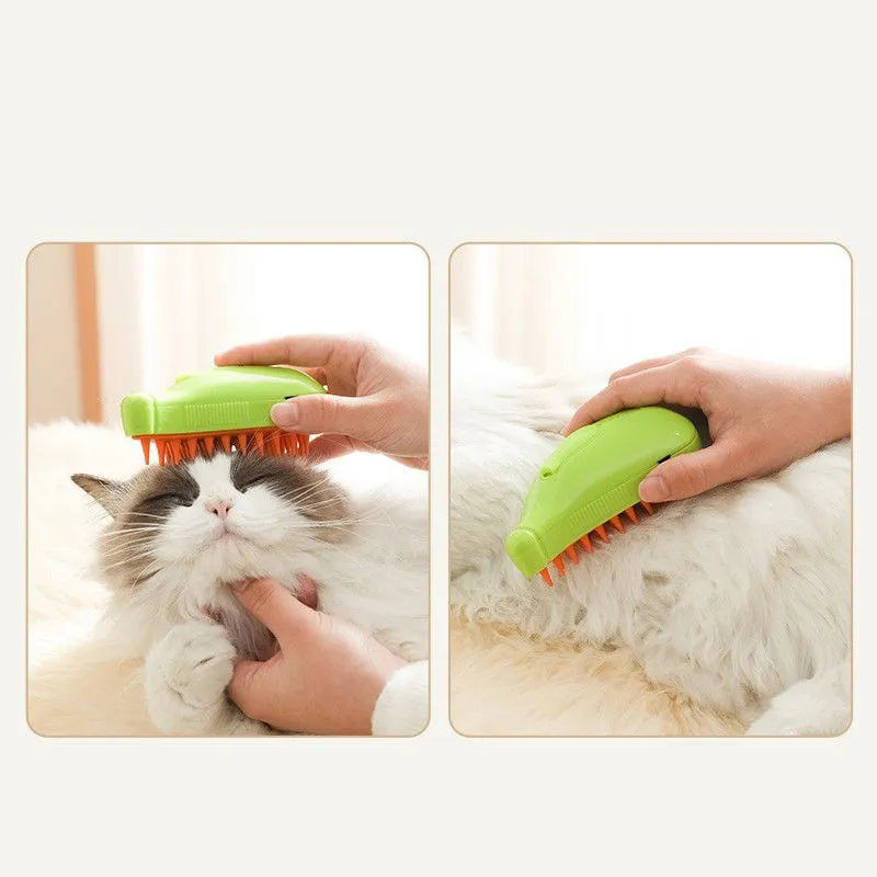 3 In 1 Pet Steam Brush Cat Dog Beauty Comb Hair Removal