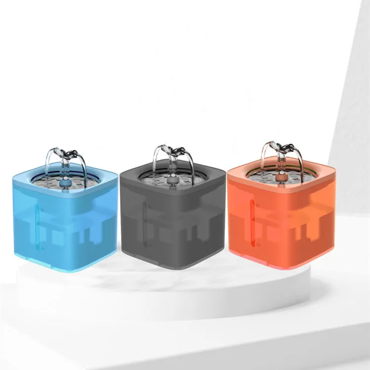68 oz. Cat Dog Water Fountain WF070 - Transparent Matte