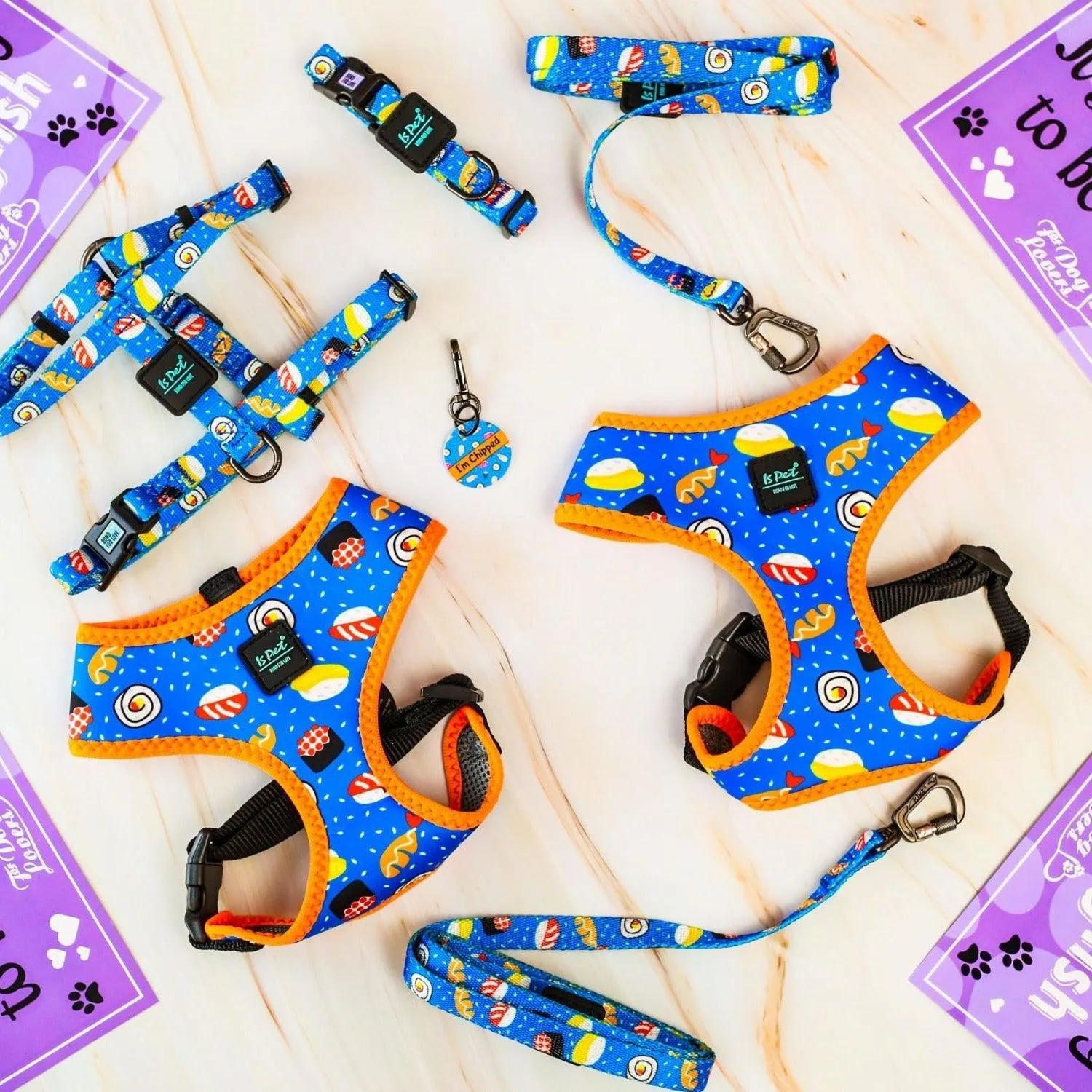 Adjustable Dog Strap Harness - Sushi