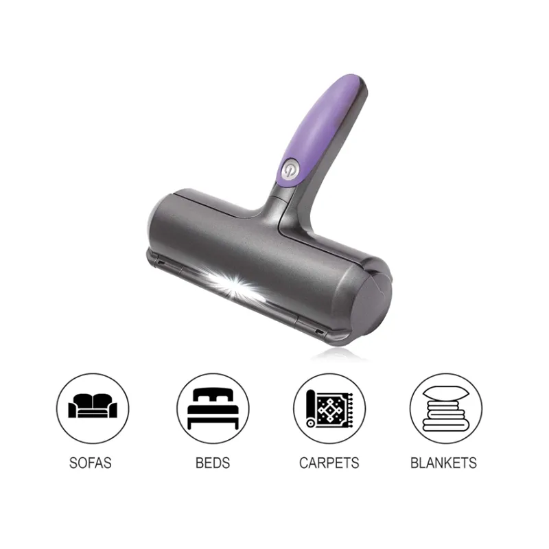 Built In Led Light Cordless Fur Hair Remover Rb-10