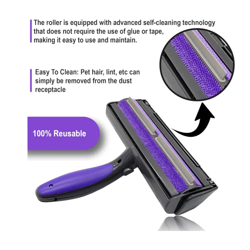 Built In Led Light Cordless Fur Hair Remover Rb-10
