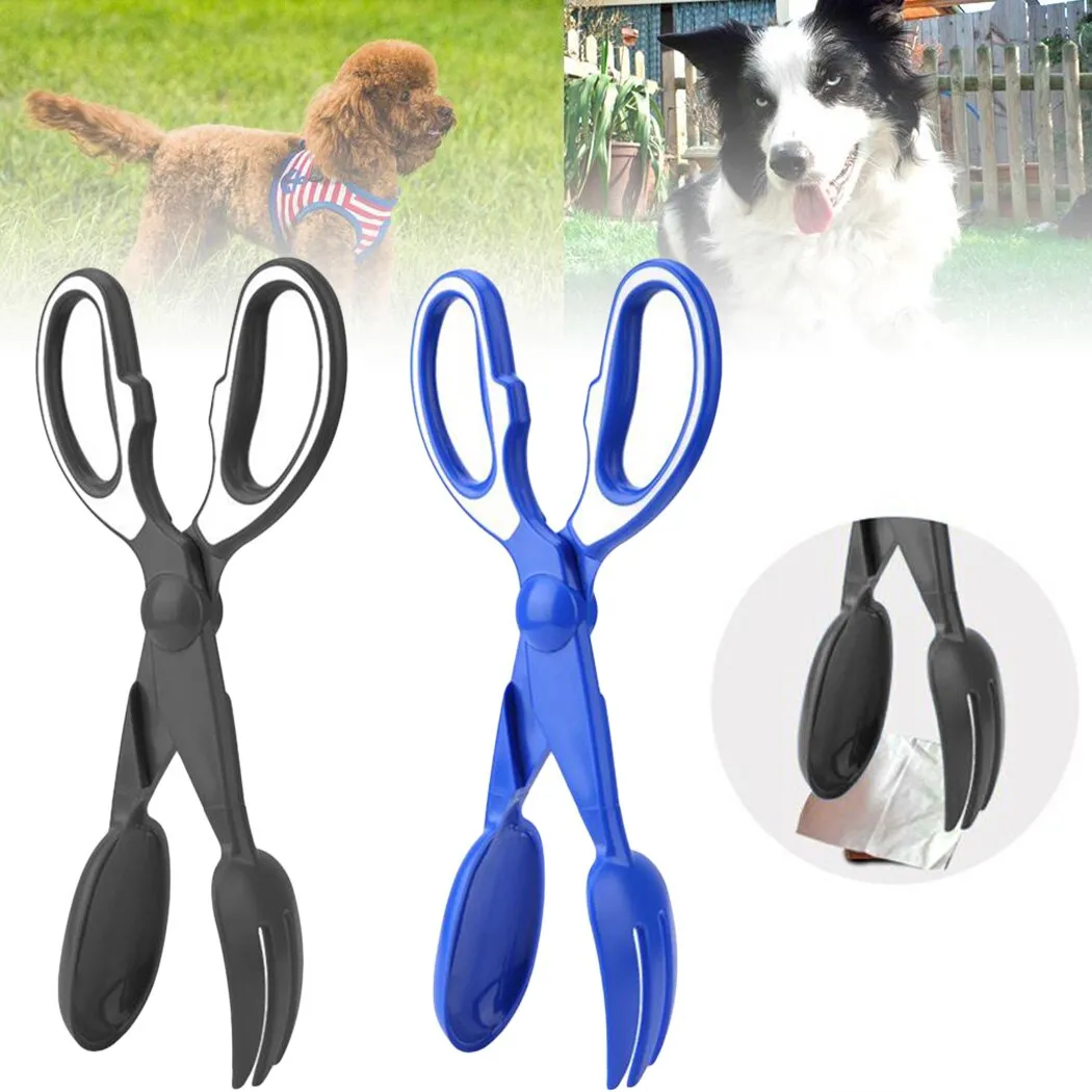 Cat Dog Feces Clip Pet Supplies Pooper Scooper Creative Pickup Scissors Portable Pet Waste Scooper Cat Dog Supplies