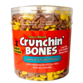 Crunchin' Bones Lamb Meal & Rice with Chicken & Rice Puffed Treats Bulk QTY