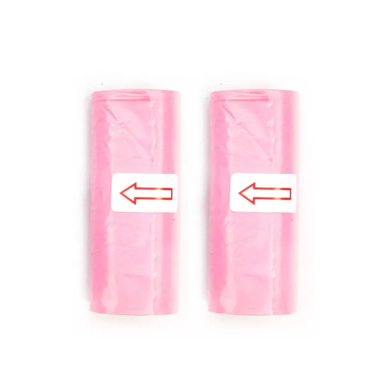 Disposable Dog Waste Bags with Paw Prints for Outdoor Clean-Up