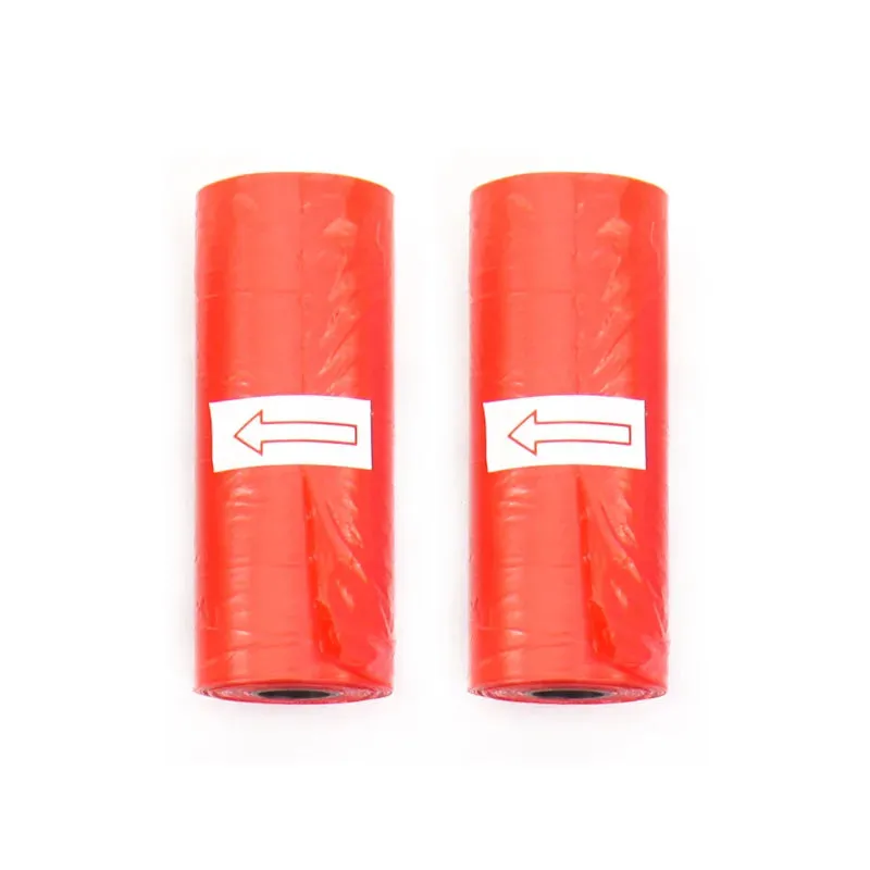 Disposable Dog Waste Bags with Paw Prints for Outdoor Clean-Up