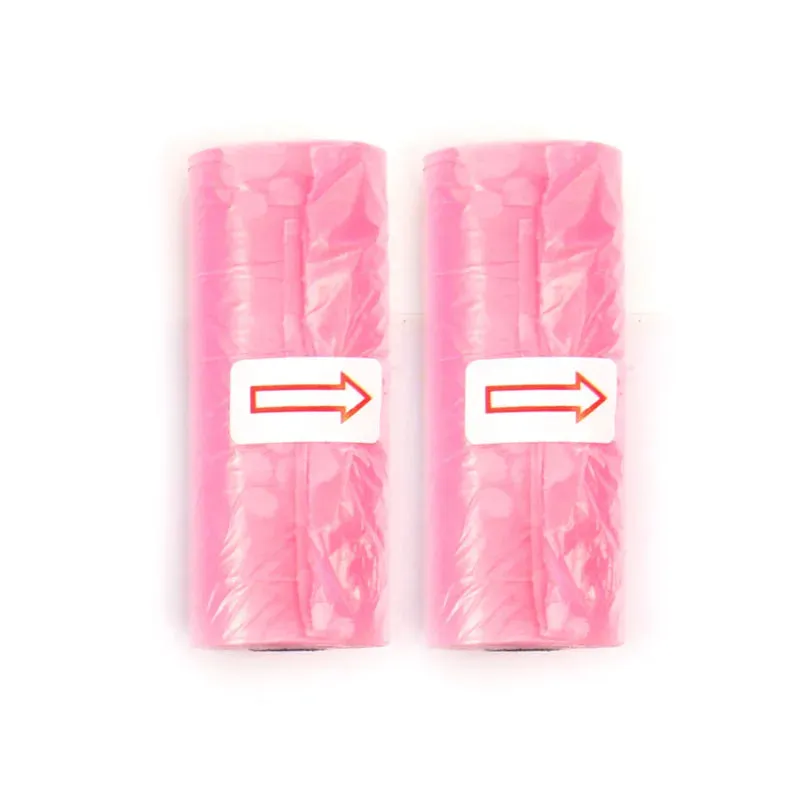 Disposable Dog Waste Bags with Paw Prints for Outdoor Clean-Up