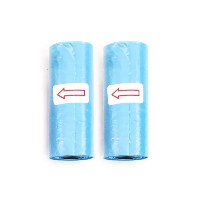 Disposable Dog Waste Bags with Paw Prints for Outdoor Clean-Up