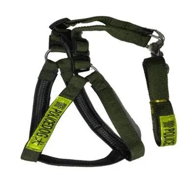 Dog Harness Collar Leash Police Dog Large