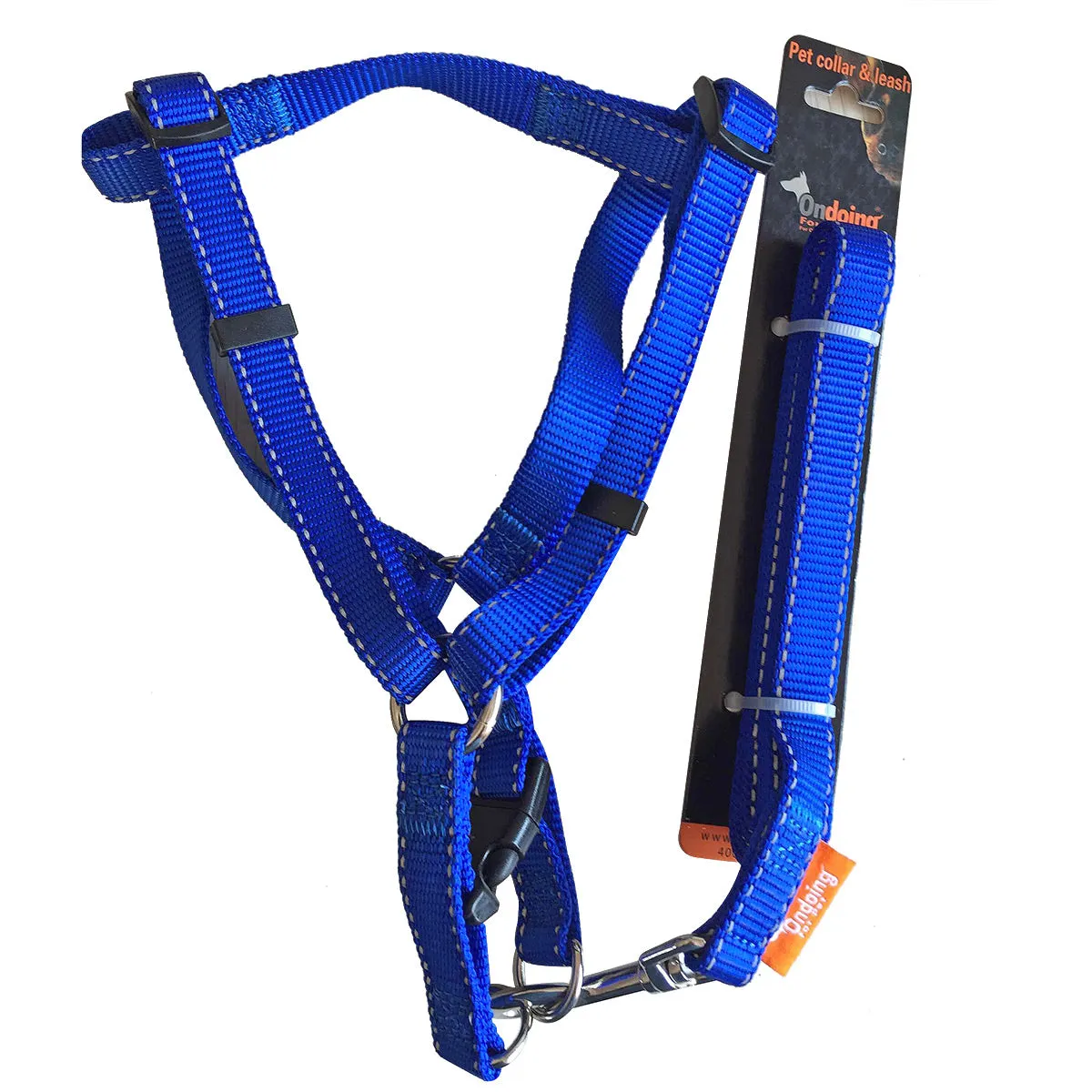 Dog Harness Leash Set Adjustable No Pull 3 Sizes Heavy Duty Walking Training Pet
