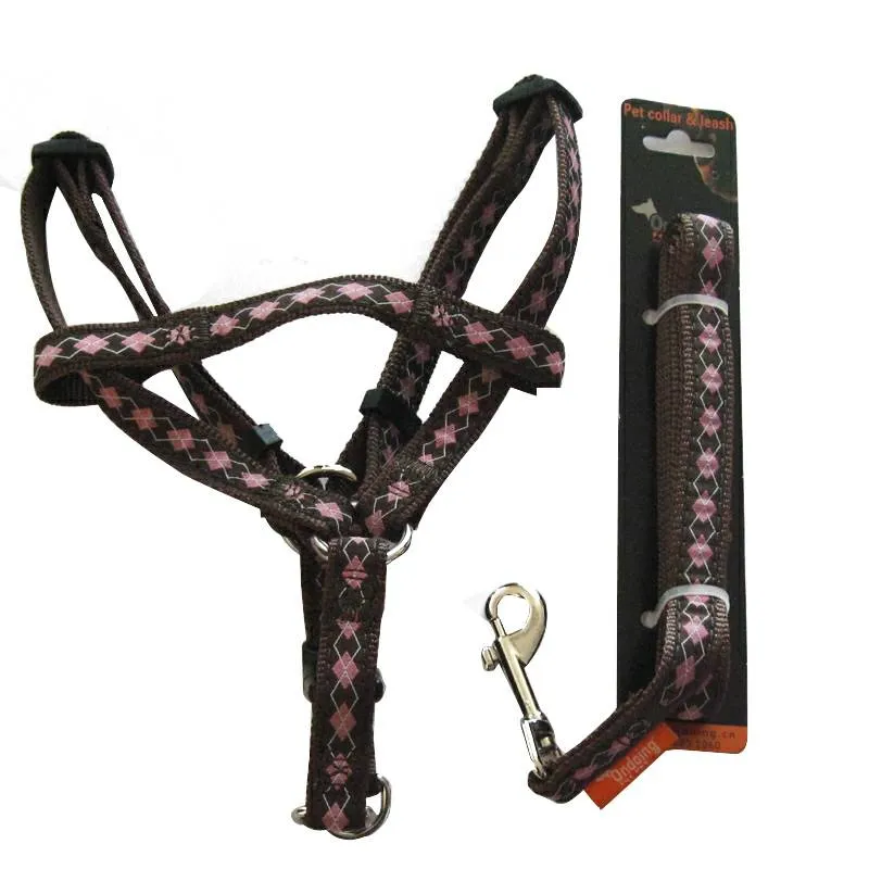 Dog Harness Leash Set Adjustable No Pull 3 Sizes Heavy Duty Walking Training Pet