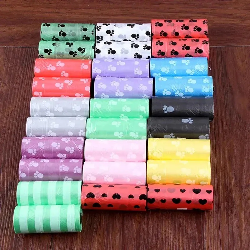 Eco-Friendly Dog Poop Bags with Dispenser Carrier