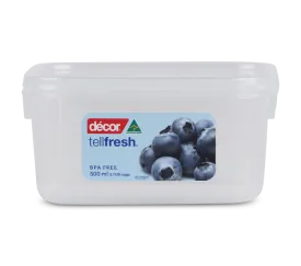 Food Container, Oblong, 500ml