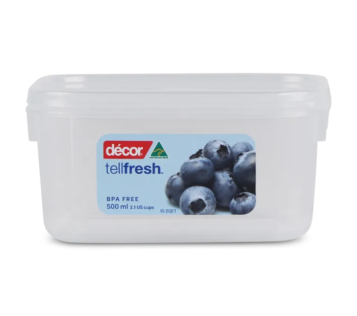 Food Container, Oblong, 500ml