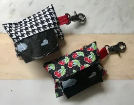 Houndstooth Or Red Cherry Dog Poop Bag Dispenser