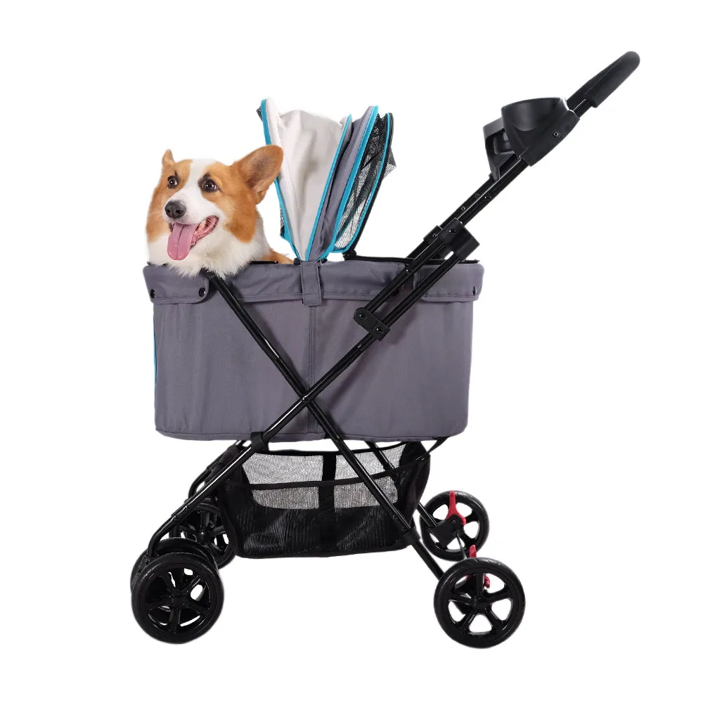 Ibiyaya Easy Strolling Pet Buggy - Simple Gray
