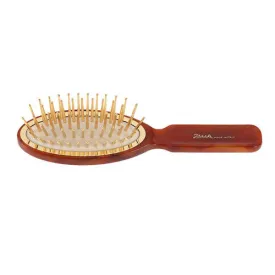 Janeke Oval Hair Brush with Gold Bristles and Tortoise Handle, SP09G DBL
