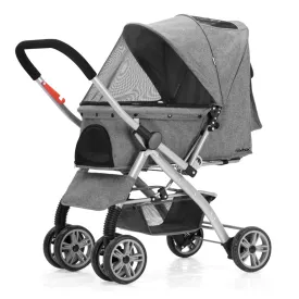 Mix Box Foldable Bi-directional Push Pet Stroller For S/M Sized Cat Dog