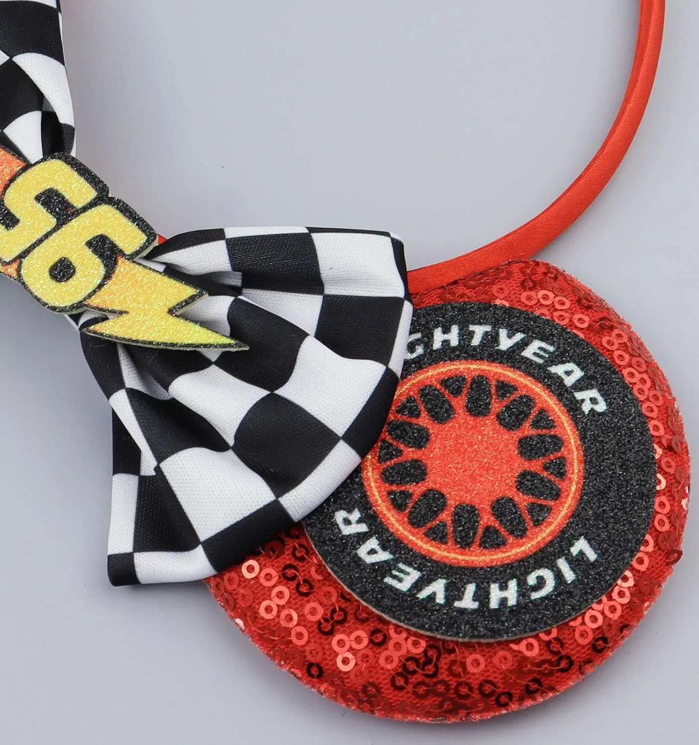 Mouse Ears Headband, Lighting McQueen Headbands for Boys Kids Birthday Party - Lighting McQueen Headband