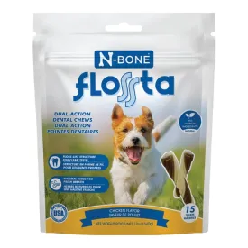 N-Bone Flossta Dual-Action Chicken Flavored Dental Dog Treats
