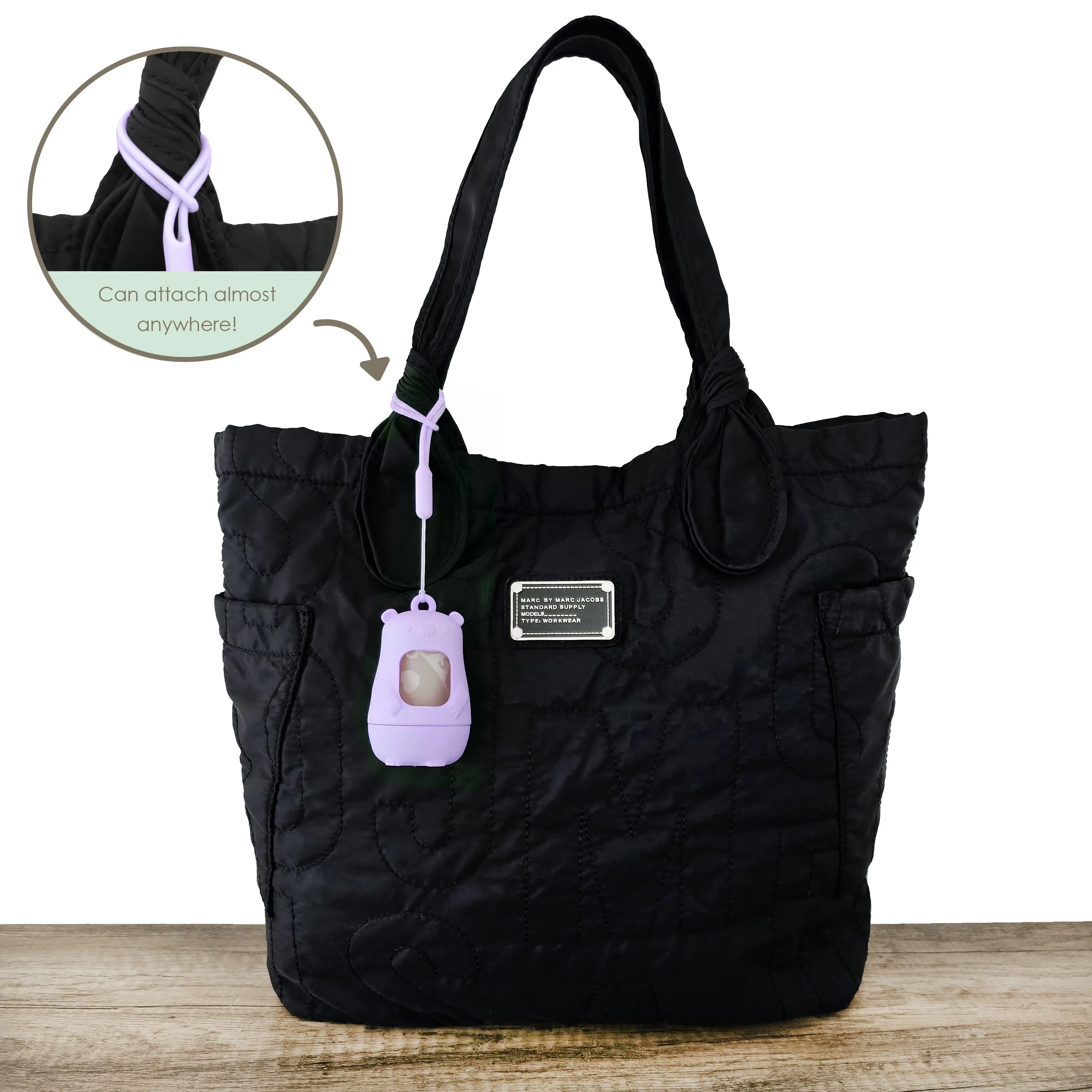 NEW Teddy Bear Disposable Nappy Bag Dispenser COMBO PACK | 105 LAVENDER SCENTED Baby Poop Bags TOTAL & 1x Dispenser (LAVENDER SKY)