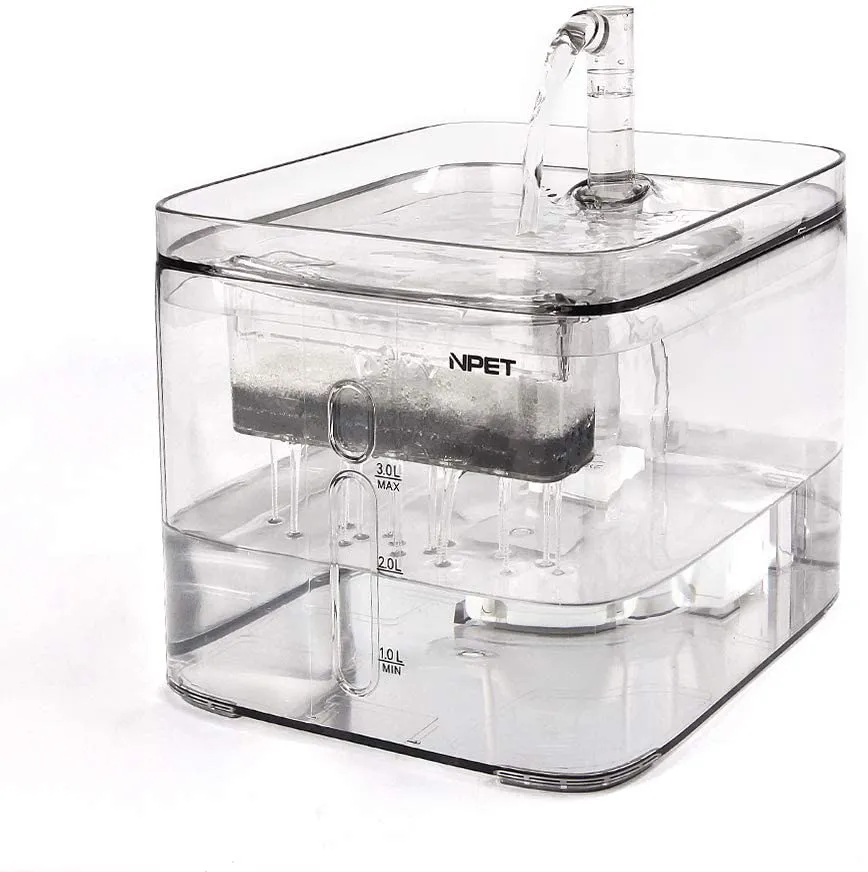 NPET Water Outlet Kit Replacement for WF020/WF020TP/WF050 Cat Water Fountain