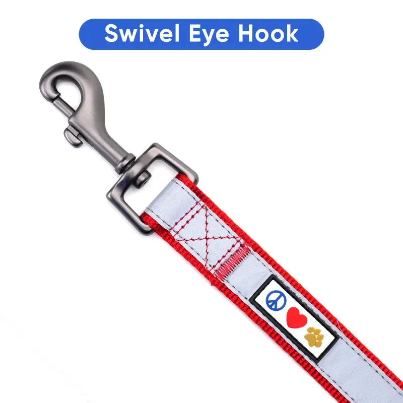 Personalized Reflective Padded Leash 6-Ft