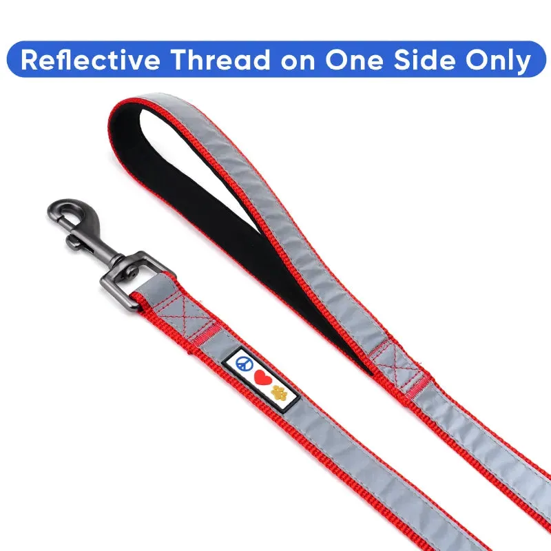 Personalized Reflective Padded Leash 6-Ft