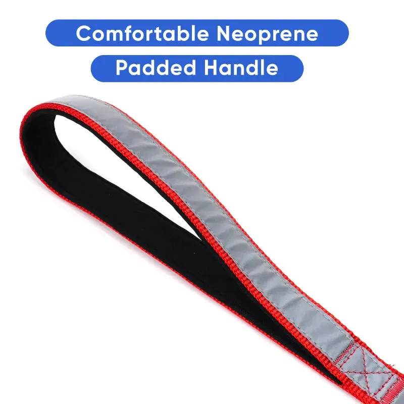 Personalized Reflective Padded Leash 6-Ft