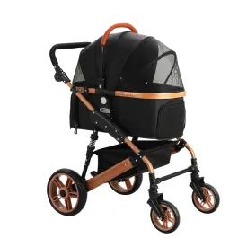Pet Dog Stroller Pram Large Cat Carrier Travel Pushchair Foldable 4 Wheels Pet Dog Stroller Pram Large Cat Carrier Travel Pushchair Foldable 4 Wheels