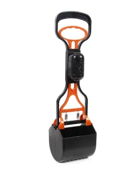Pet Life ® 'Squeeze-N-Scoop' Dog and Cat Kitty Litter Waste Pooper Scooper Shovel w/ Built-in Waste Bag Holder