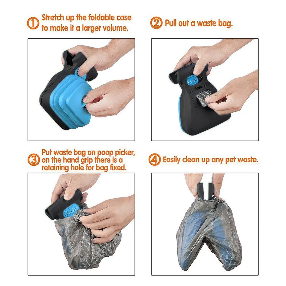 Portable Pooper Scooper - Foldable - One Handed Operation