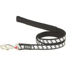 Red Dingo Fixed Reflective Ziggy Black Dog Lead (4 Sizes)