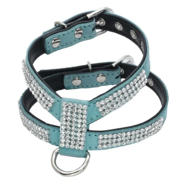 Rhinestone Adjustable Dog Harness
