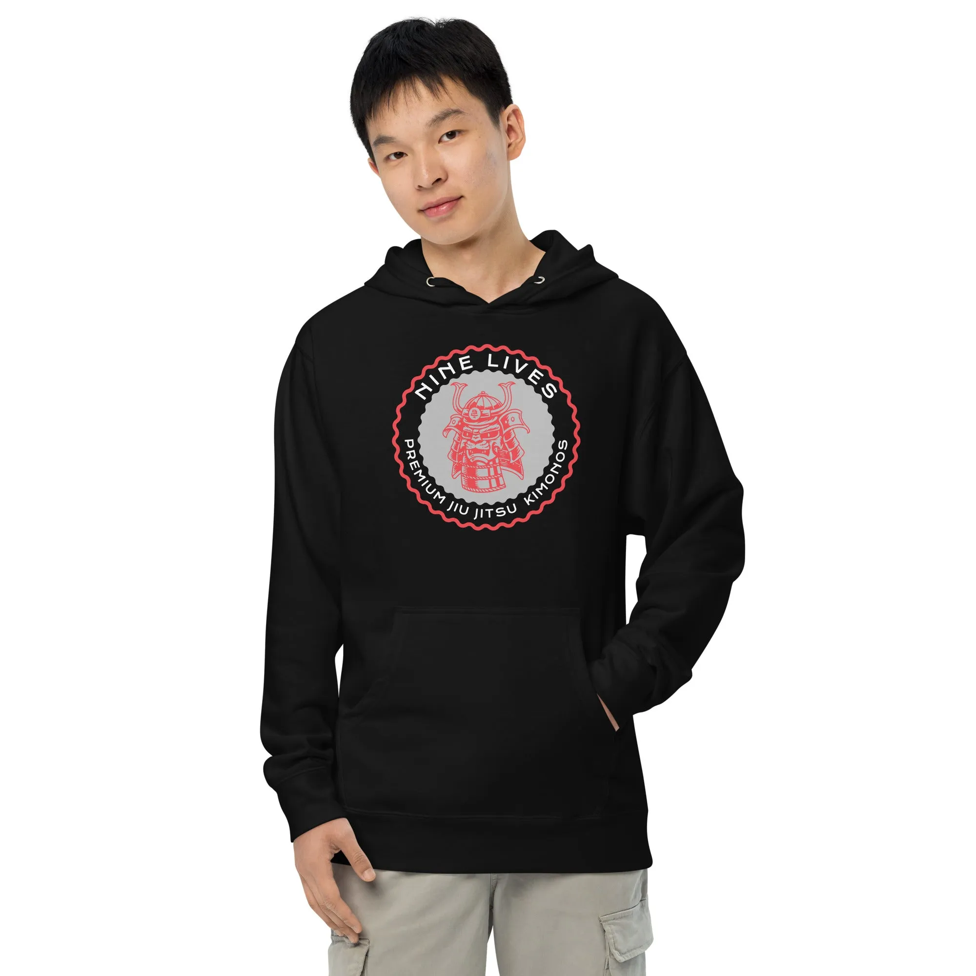 SAMURAI CAT Midweight Hoodie - Black