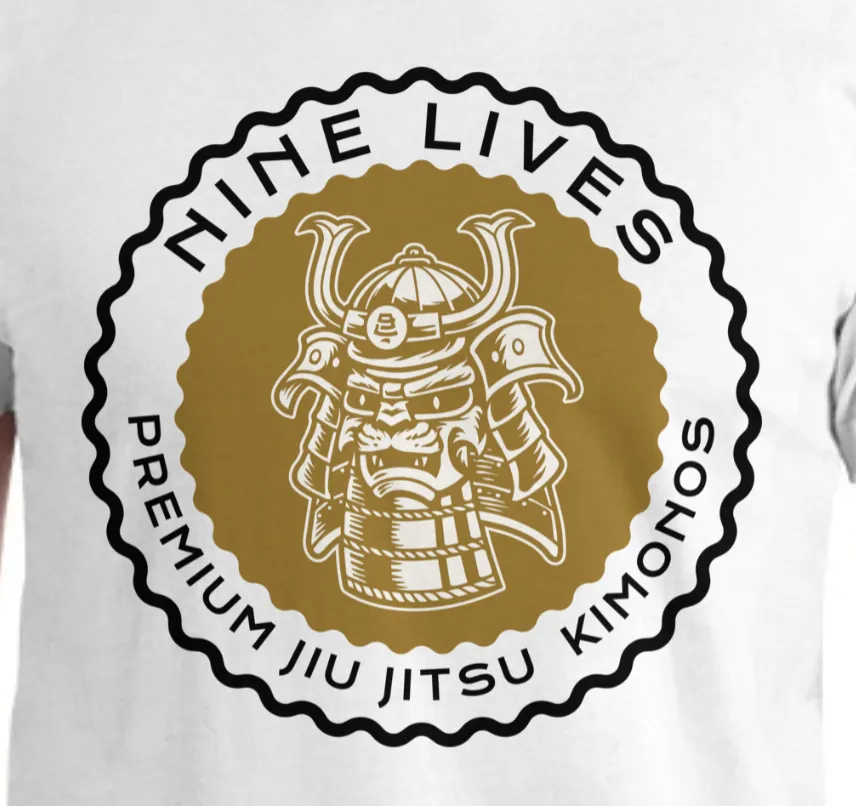 Samurai Cat Tee- White