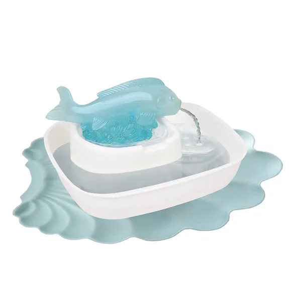 Shell Pad Splash & Crumb Catcher Mat - Blue