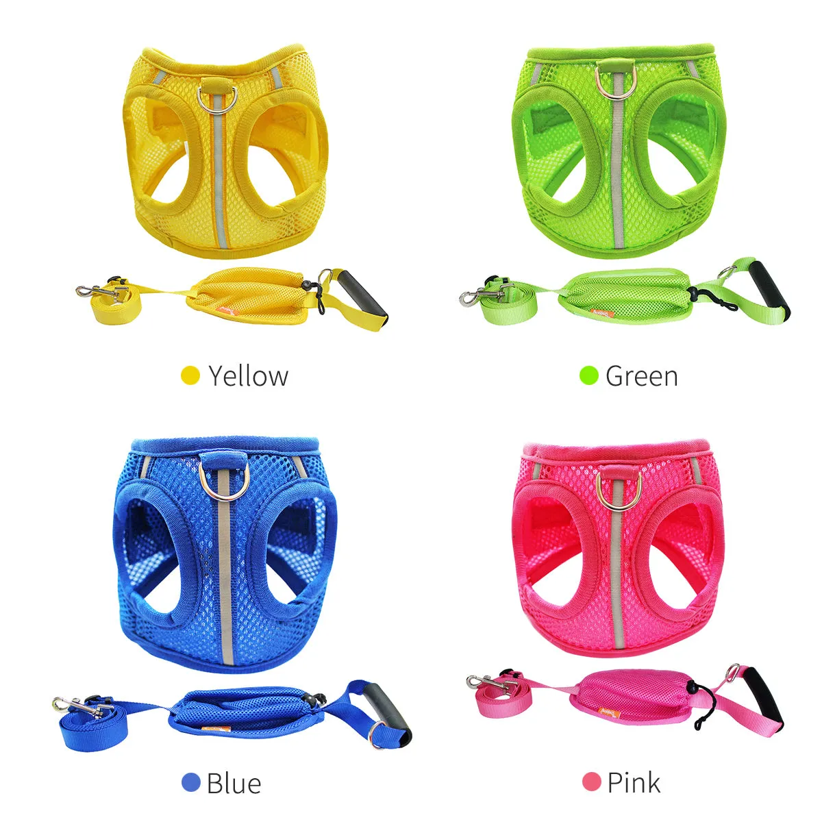 Soft Mesh Pet Vest Harness No Pull Adjustable Breathable