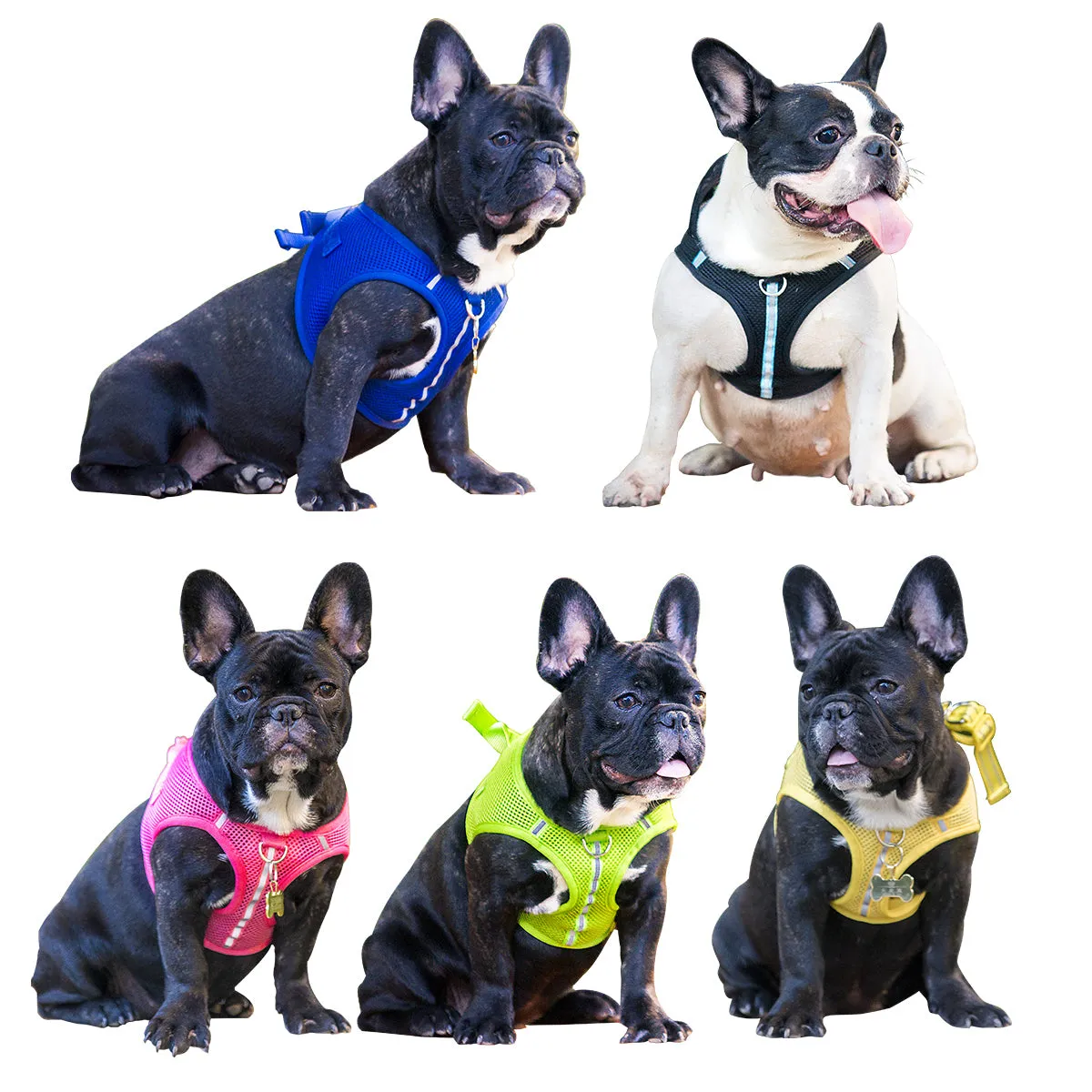Soft Mesh Pet Vest Harness No Pull Adjustable Breathable