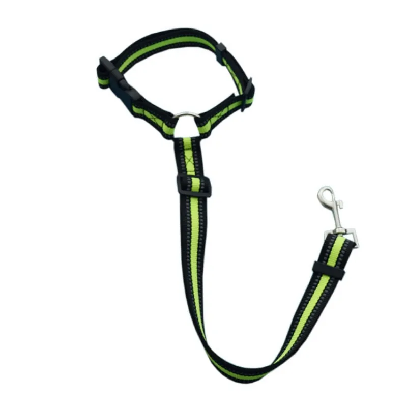 Solid Color Two-in-one Pet Car Seat Belt Adjustable Dogs Harness