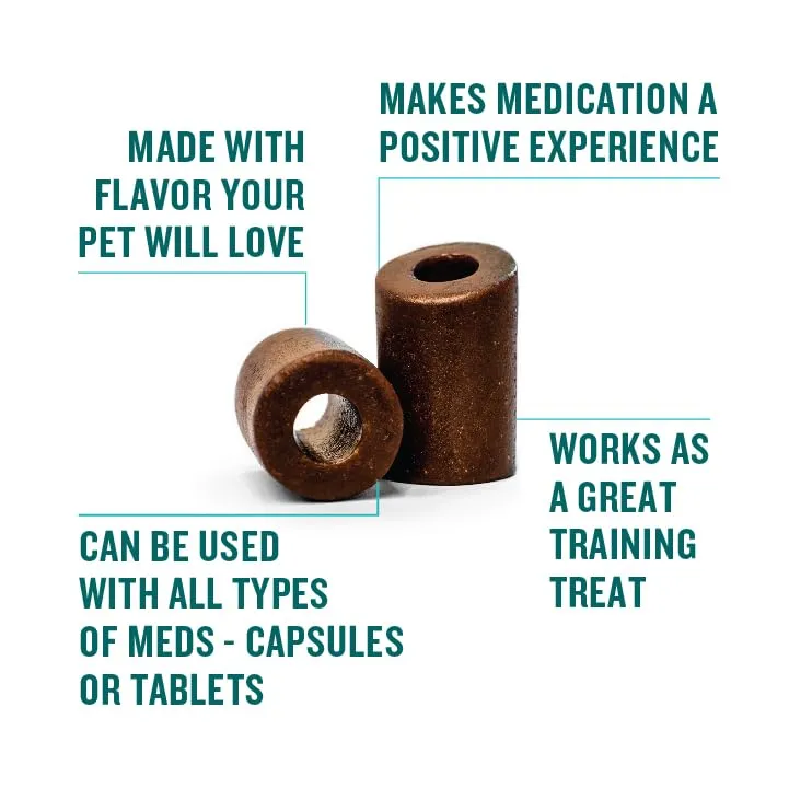 VETIQ Pill Treats Chicken Flavored Advanced Soft Chew Dog Tablet and Pill Wraps or Covers - 30 Count
