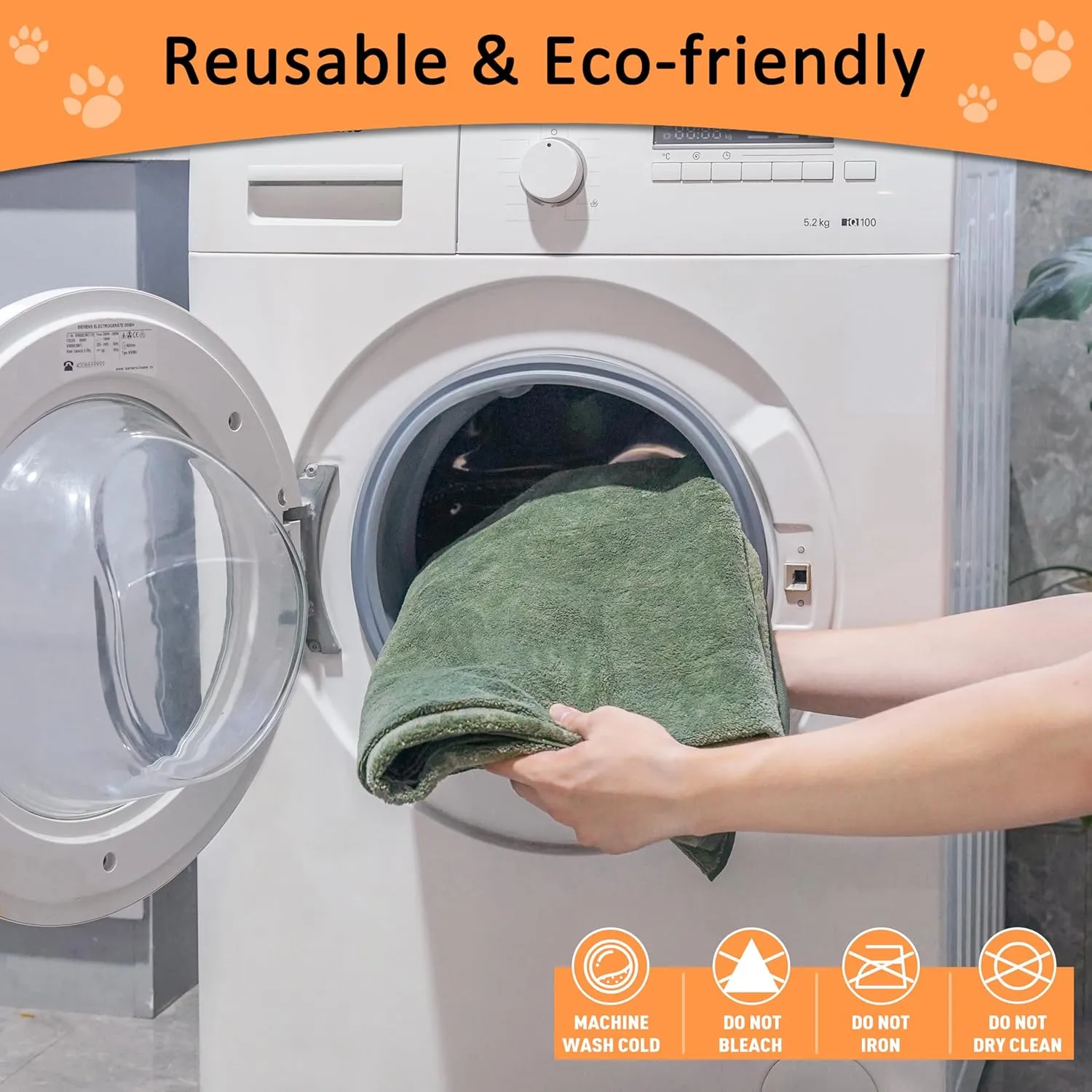 Washable Puppy Pads Extra Large 72'' x 72'', 3 Packs, Non-Slip Waterproof Reusable Pee Pads for Puppy Senior Dog , Incontinence Whelping for Dog Playpen, Quick Dry, Green