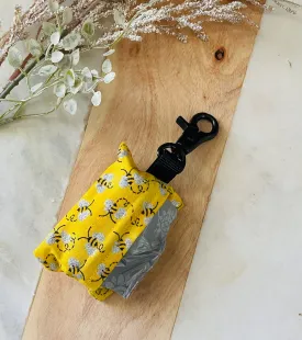 Yellow Bee Dog Poop Bag Dispenser